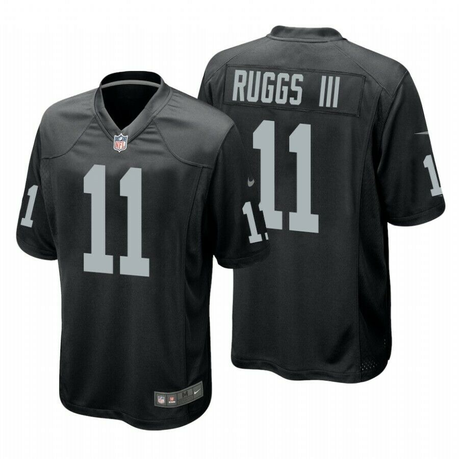 Men's Las Vegas Raiders #11 Henry Ruggs III Black Game Stitched Jersey Men's Las Vegas Raiders #11 Henry Ruggs III Black Game Stitched Jersey